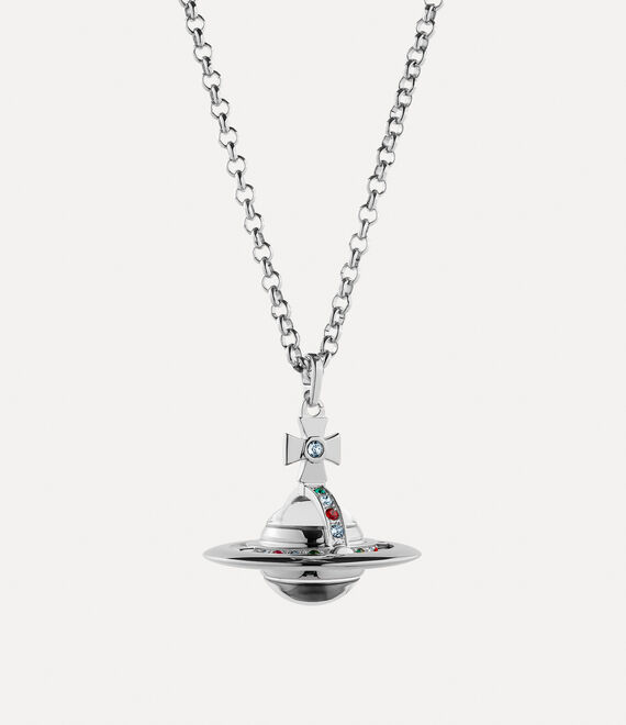 Vivienne Westwood Orb Watch Pendant In Silver