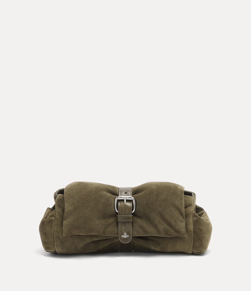 Vivienne Westwood Hazel Treasure Clutch in Khaki