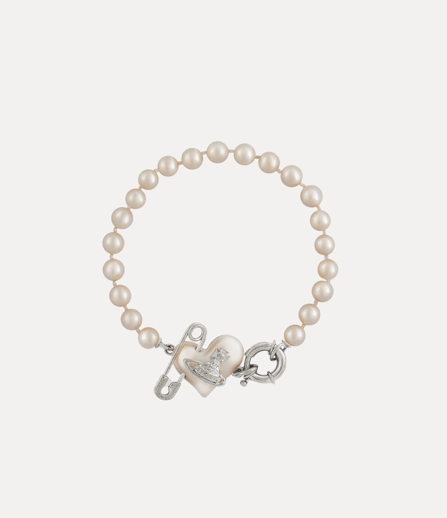 Heart Pearl Gold Bracelet | Olivia Le