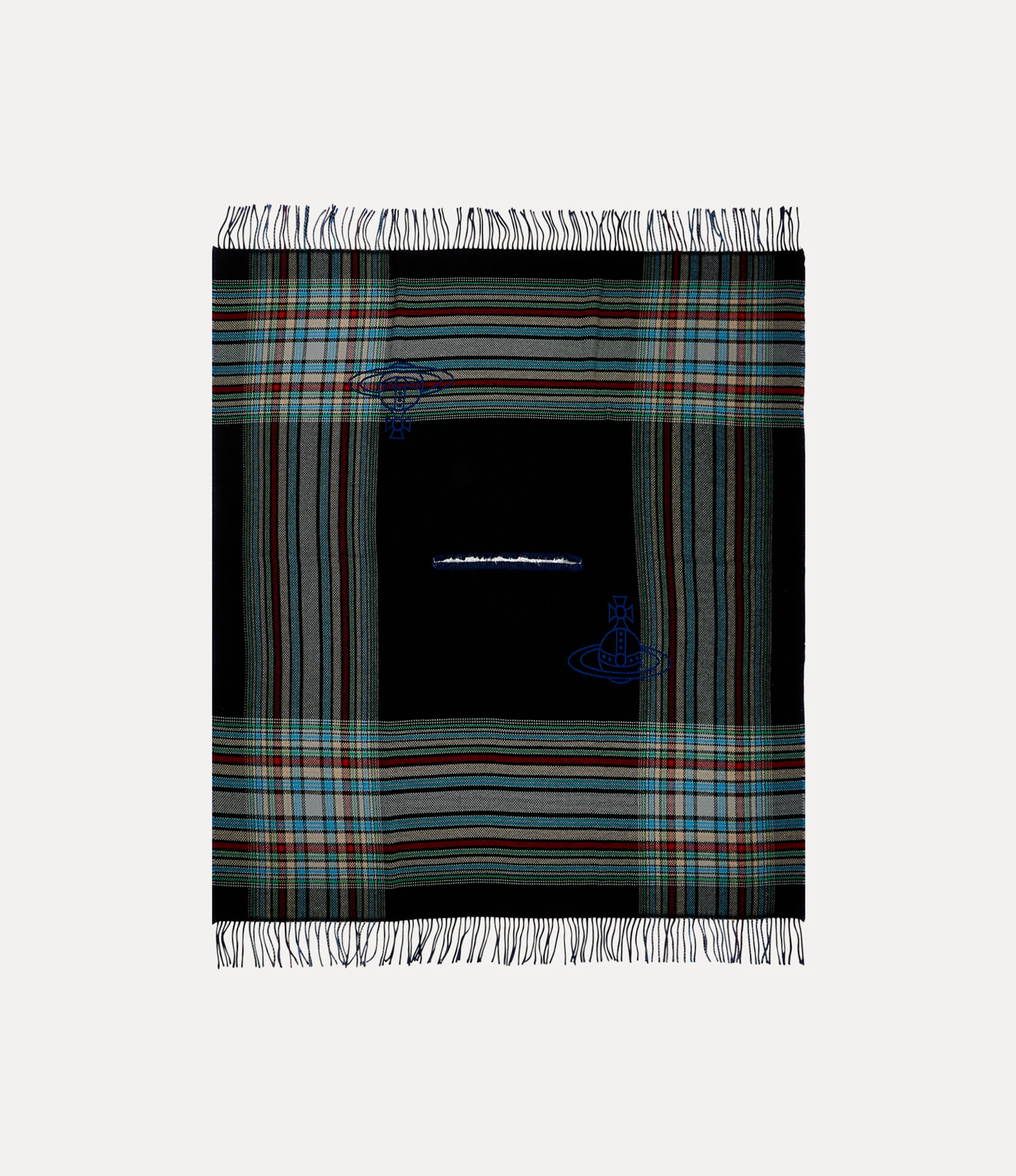 Madras check poncho  large image number 1