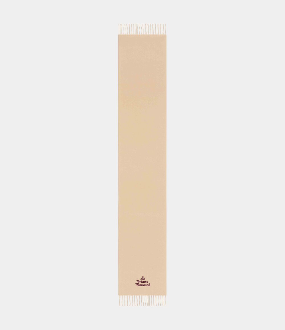 Vivienne Westwood Embroidered Scarf in Beige