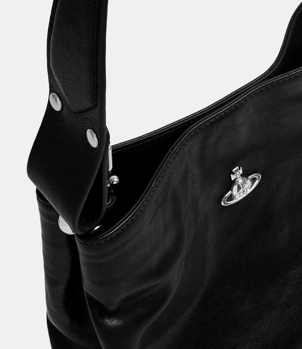 Vivienne Westwood Lottie Small Shoulder Bag in Black, view 4
