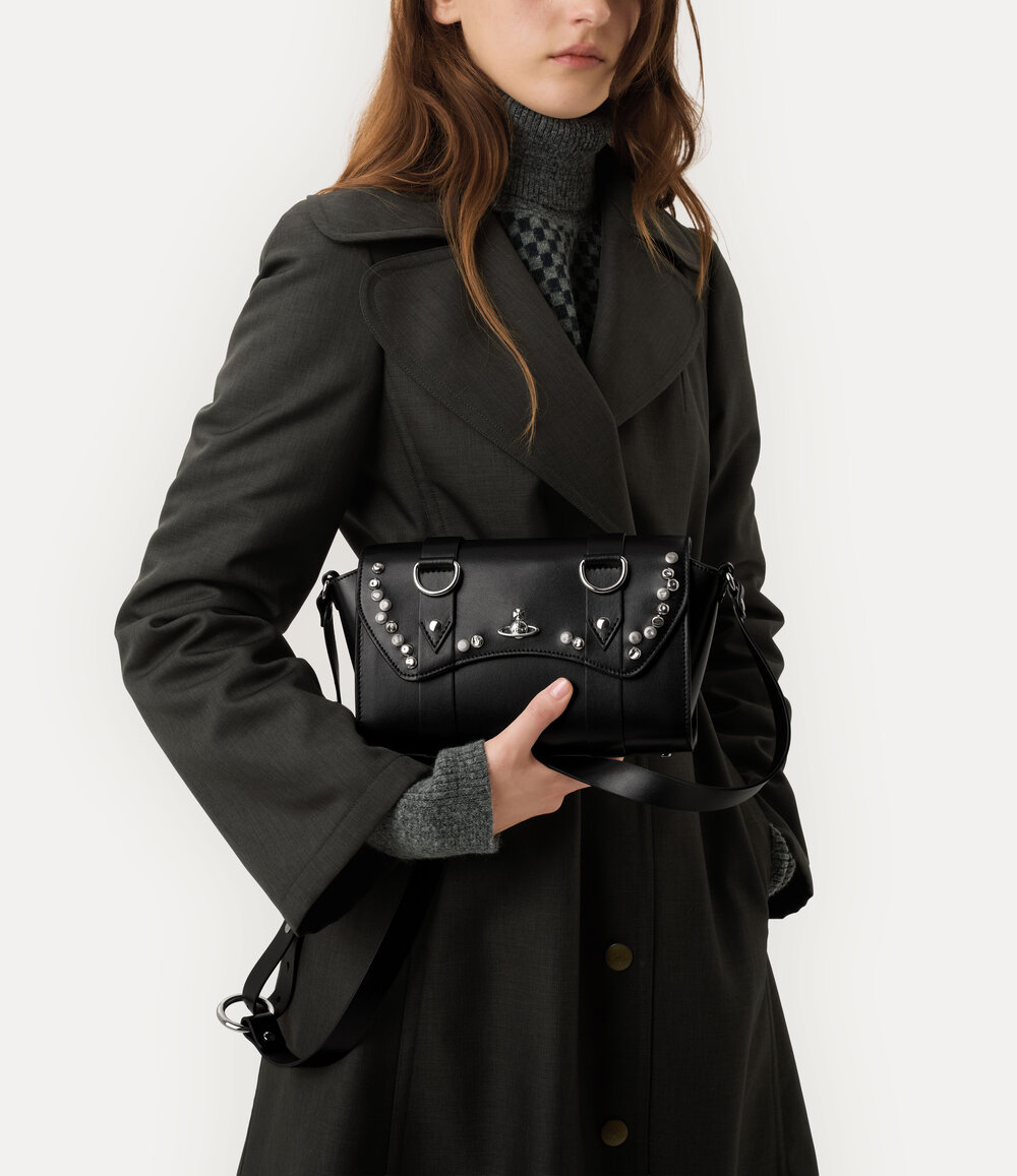Vivienne Westwood Kimmy Crossbody in Black, view 2