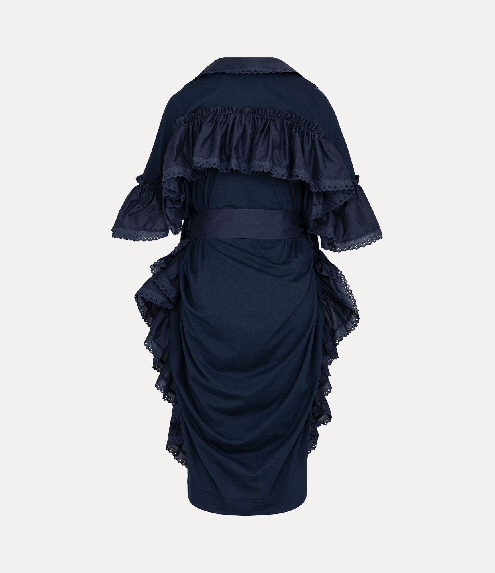 Dry Cotton Jersey Frill ドレス - ブルー | Vivienne Westwood®