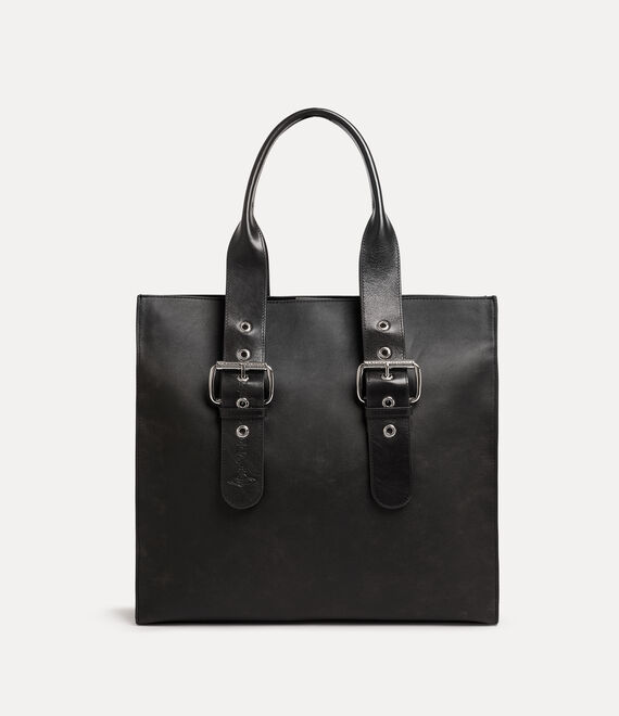 Vivienne Westwood Alex Tote Bag Leather Off-black