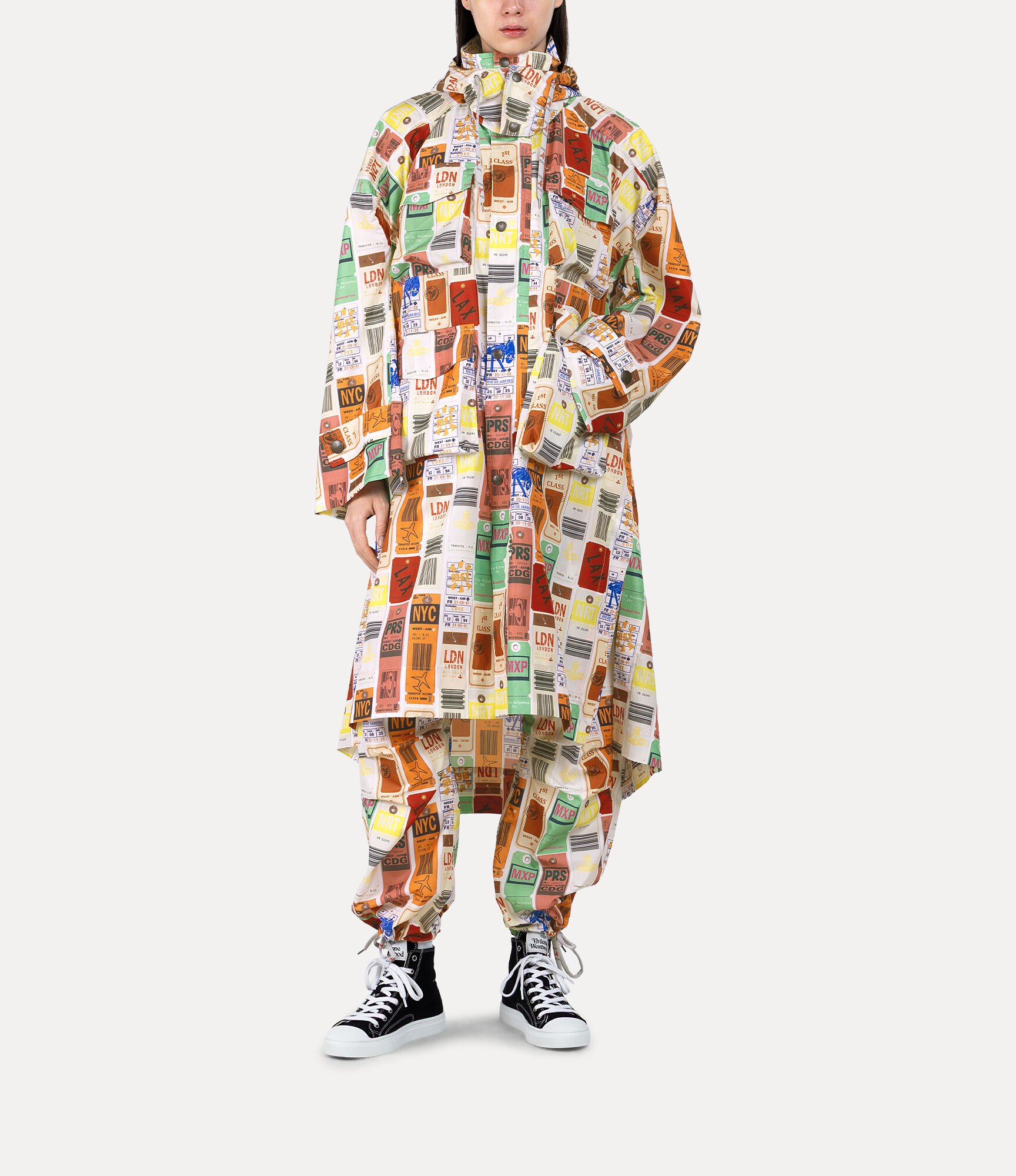 Travel Print Curve Trousers   large image number 2