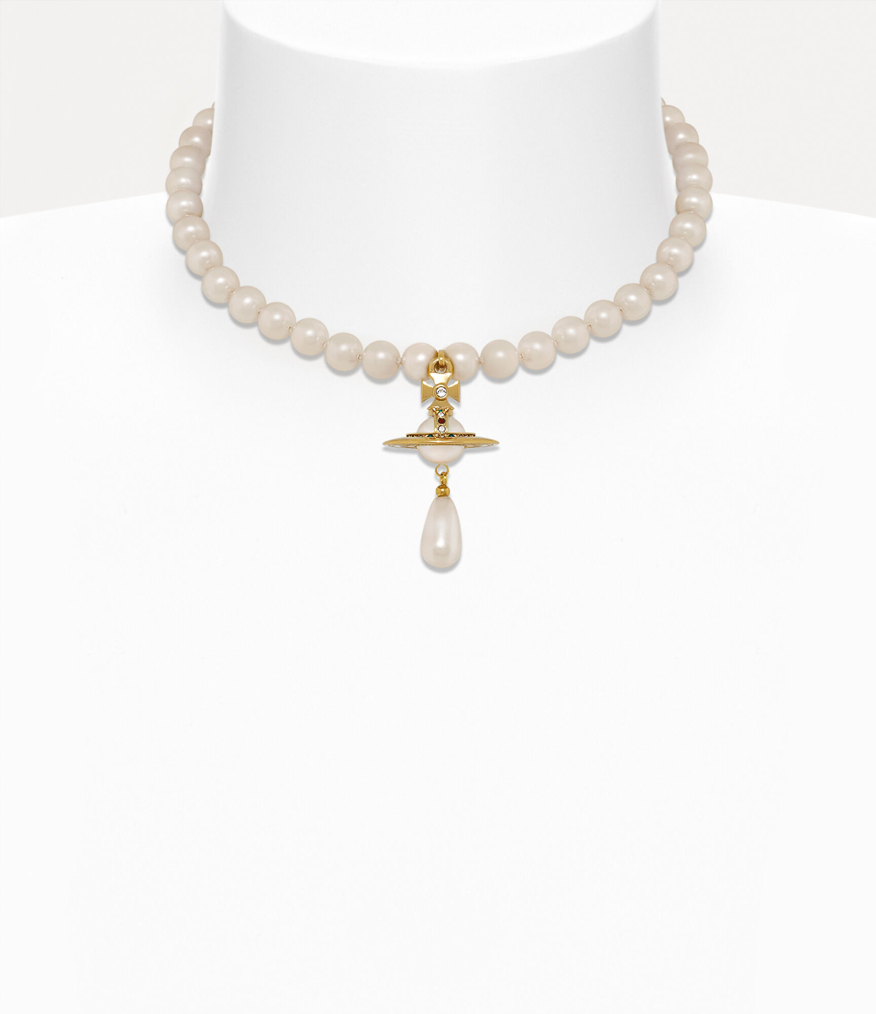 Genuine Vivienne Westwood Broken Pearl Necklace Silver w/drawstring Japan |  eBay