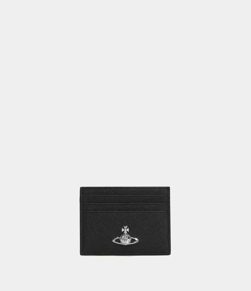 Vivienne Westwood Flat Card Holder in Black