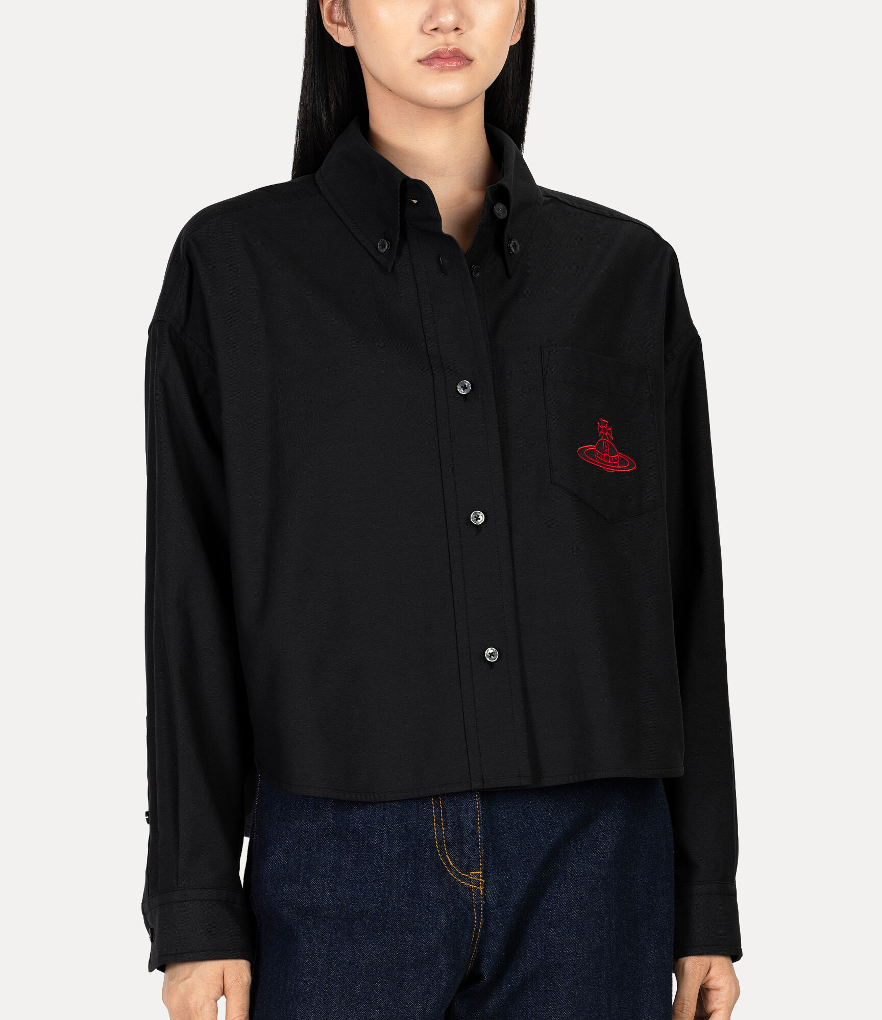 Organic Oxford Cropped Shirt  large image number 4