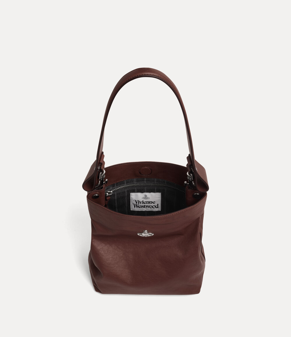 Vivienne Westwood Lottie Small Shoulder Bag in Chestnut, view 3