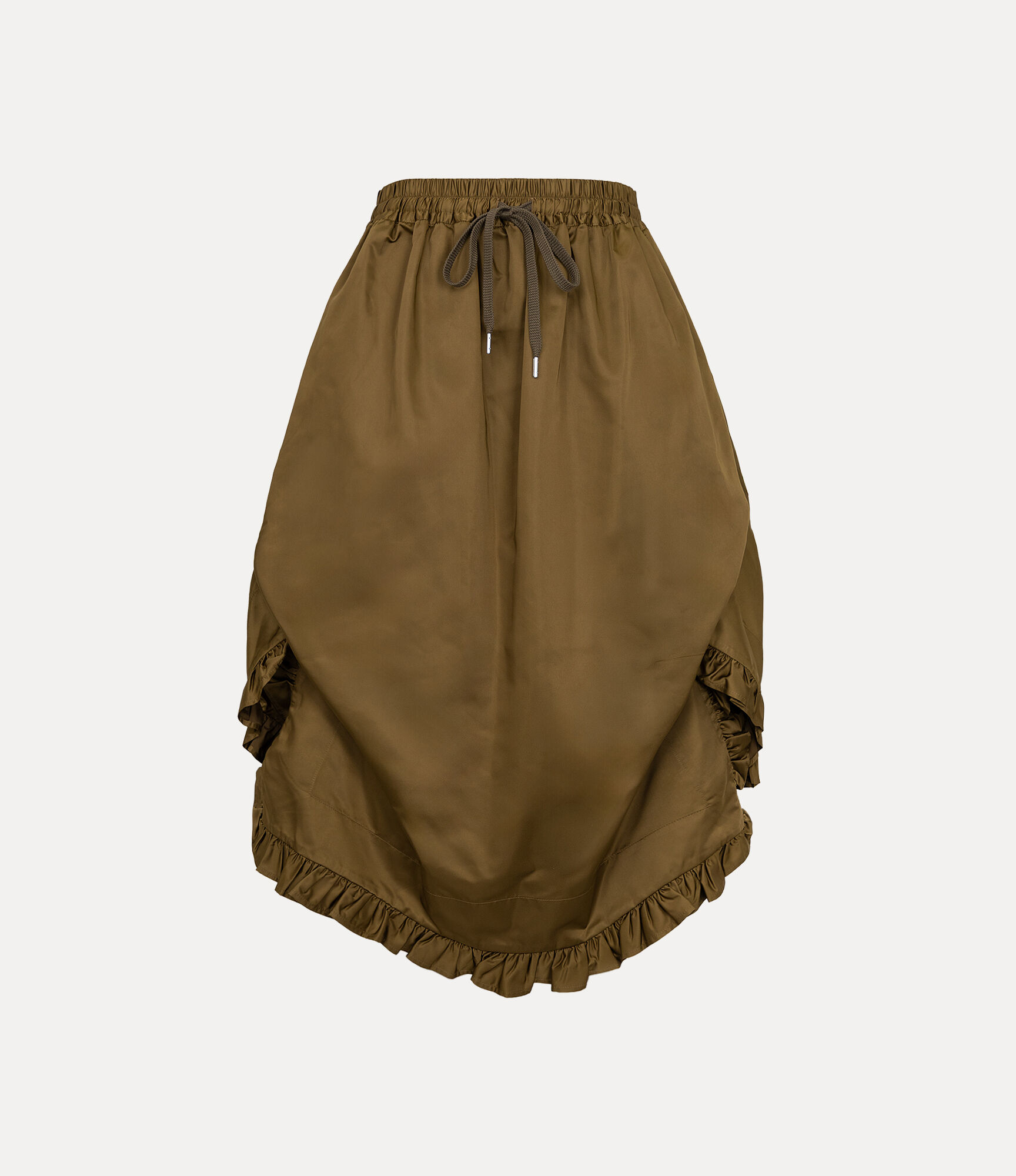 Military Satin Frill Skirt