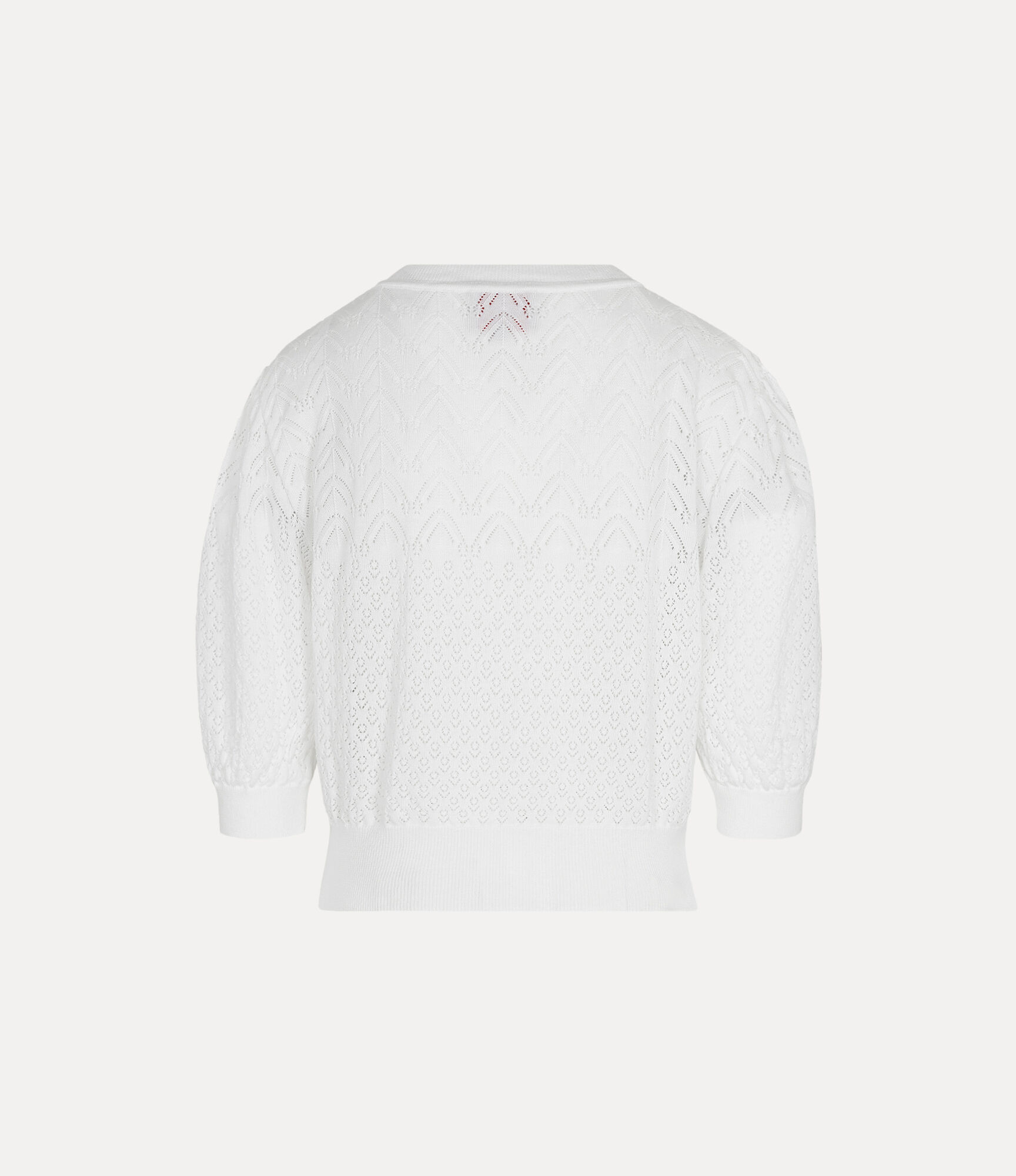 Mixed Stitch Drop Shoulder Top in WHITE | Vivienne Westwood®