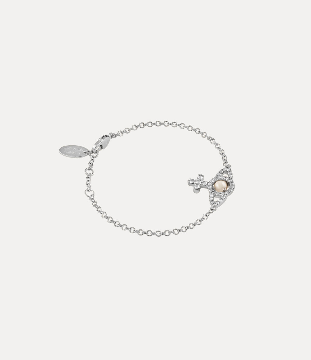 Vivienne Westwood Olympia Pearl Chain Bracelet, view 2