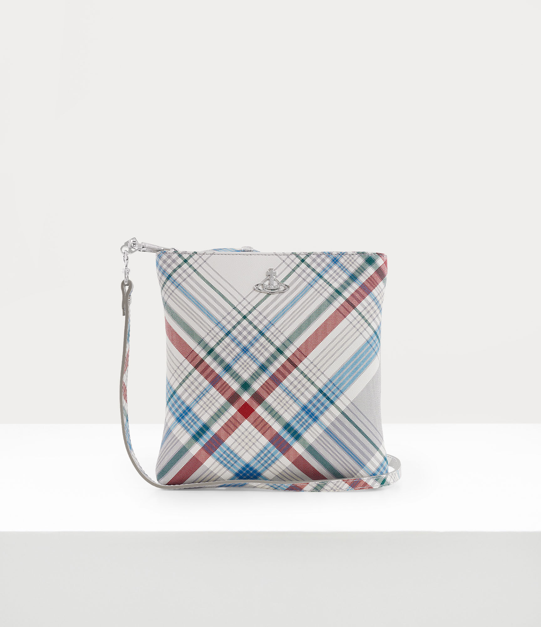 Squire Square Crossbody Bag in madrascheck Vivienne Westwood®