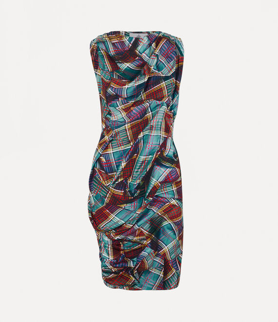 Shop Vivienne Westwood Fond Dress In Multi-tartan