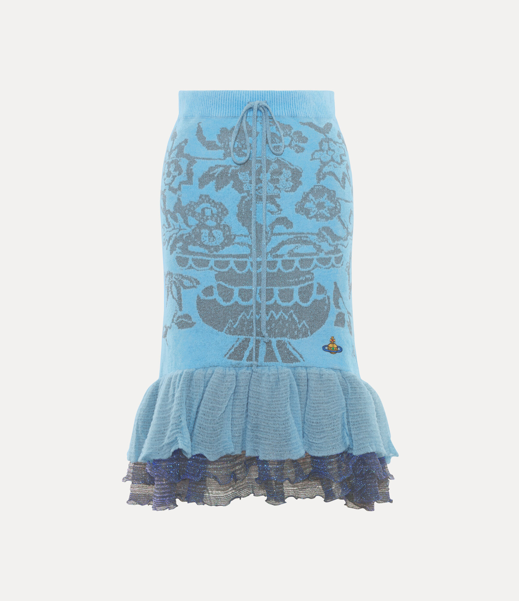 Vivienne Westwood Julia Skirt Viscose Blend Aqua M Women In Blue