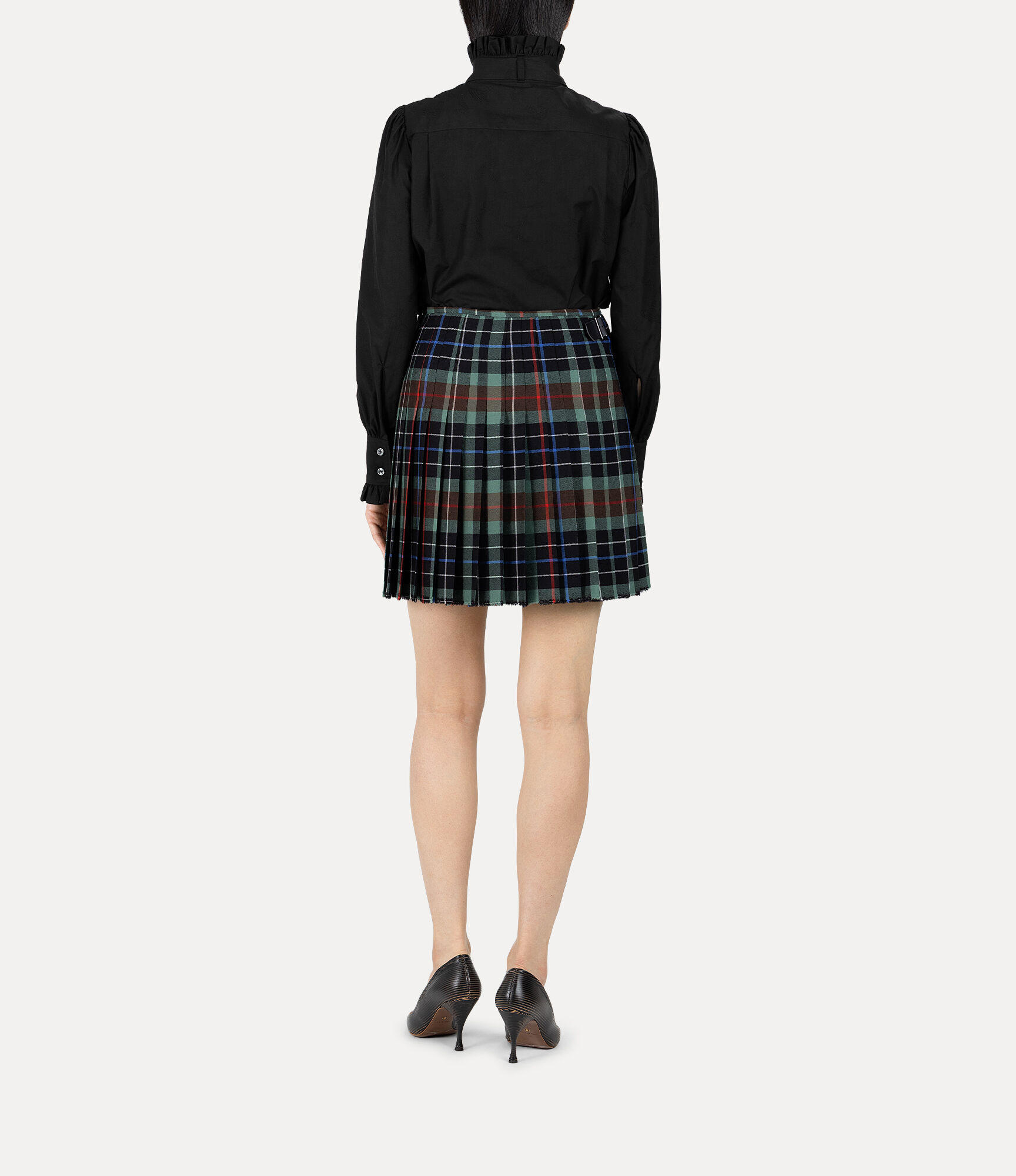 Orb Jacquard Frill Bow Shirt  large image number 3