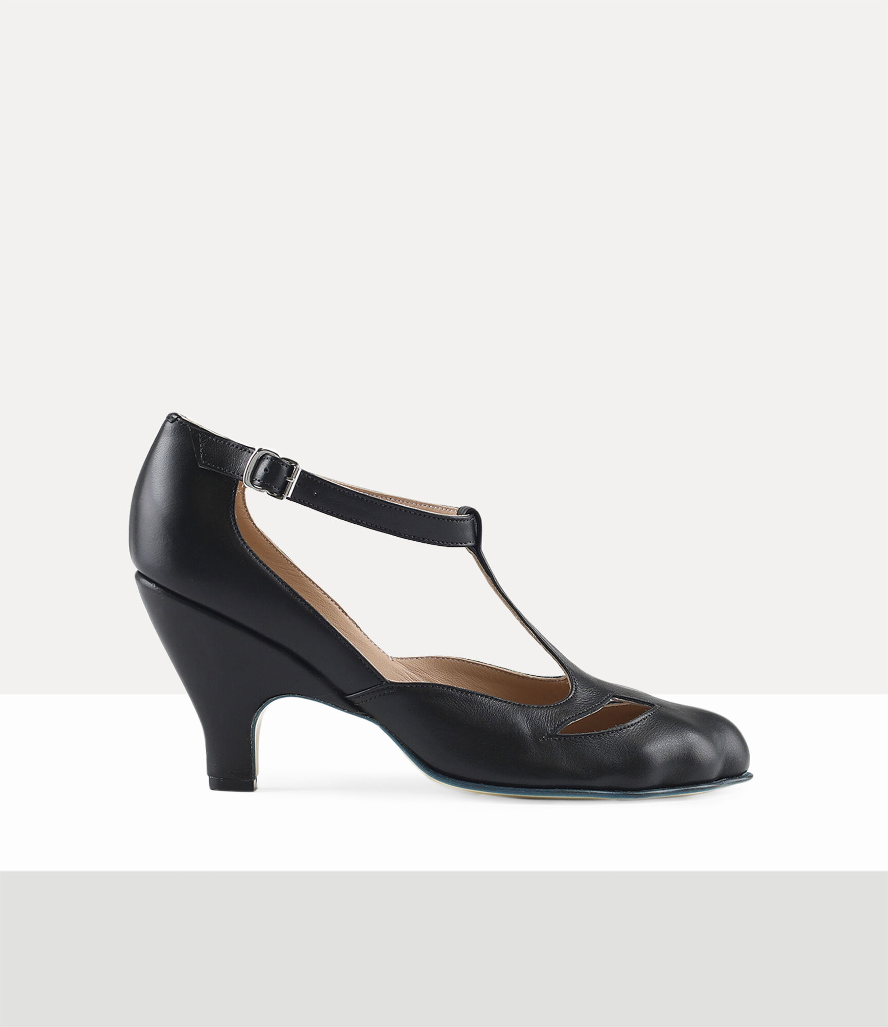 patent black t bar shoes