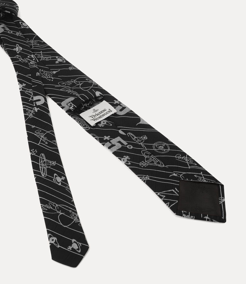 Vivienne Westwood Tie 8.5cm in Black, view 2