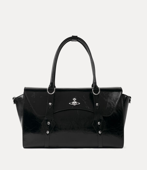 Vivienne Westwood Bettina Medium Handbag Naplak Leather Black