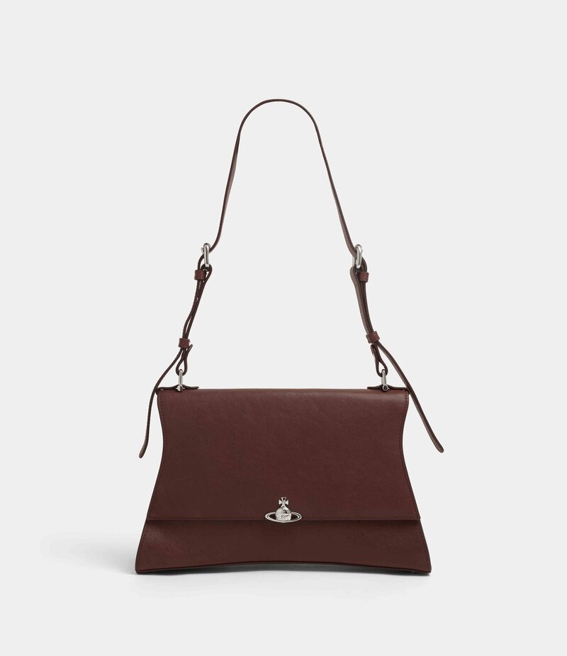 Vivienne Westwood Bianca Medium Shoulder Bag in Chestnut