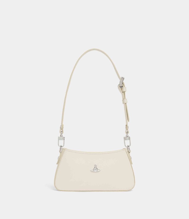 Vivienne Westwood Tasha Shoulder Phone Bag in White