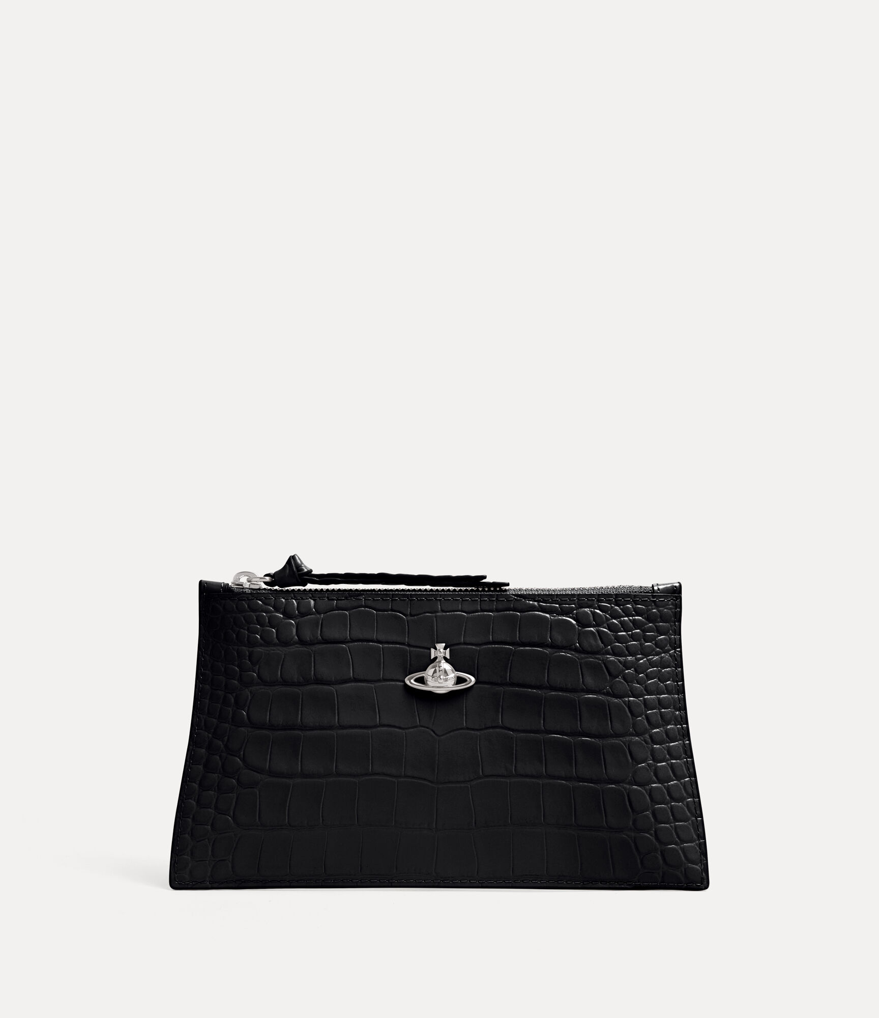 Small Flat Zip Clutch