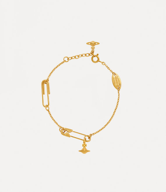 Vivienne Westwood Safety Pin Bracelet Gold Silver Women