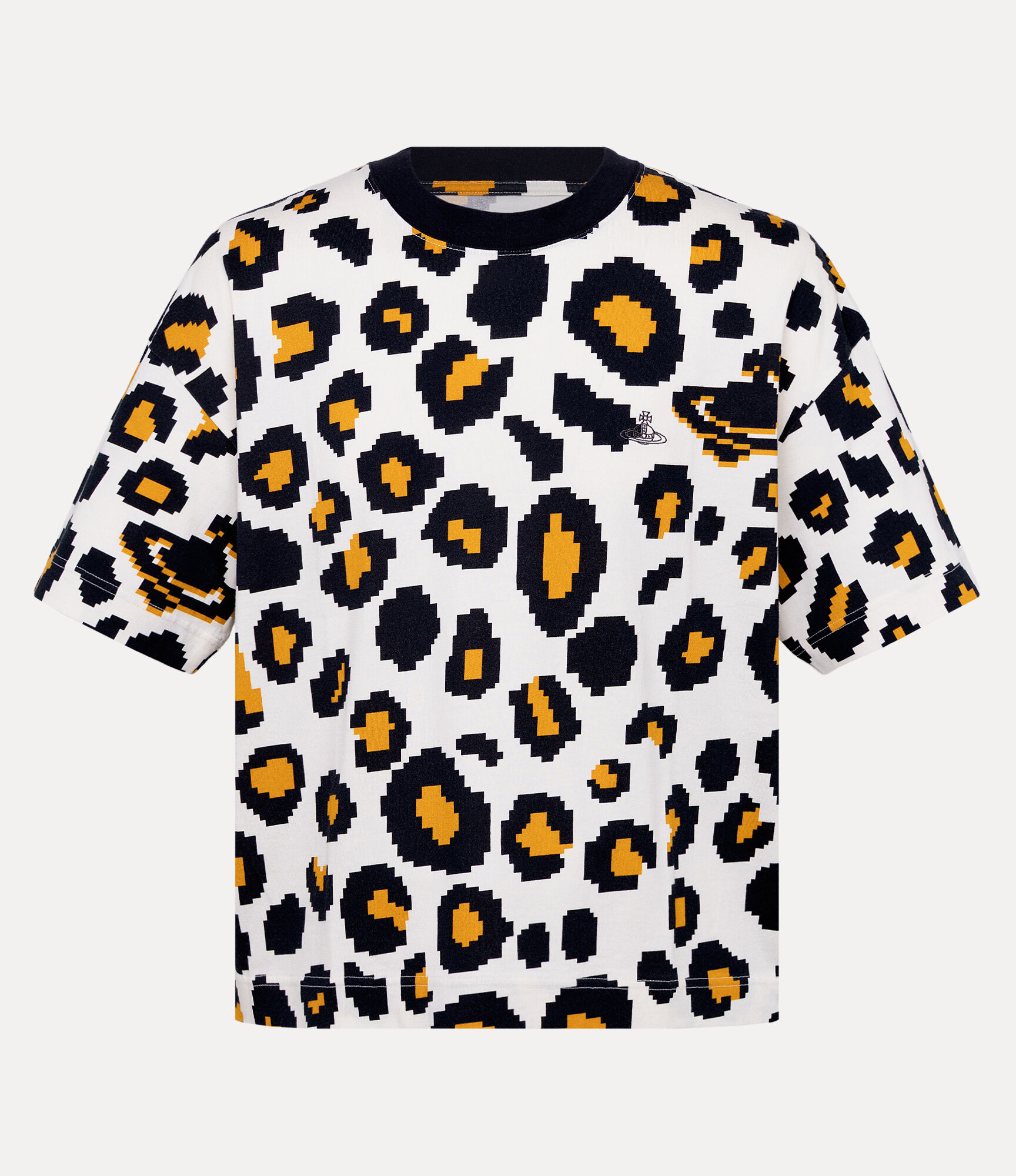 Pixelated Leopard Short T-shirt