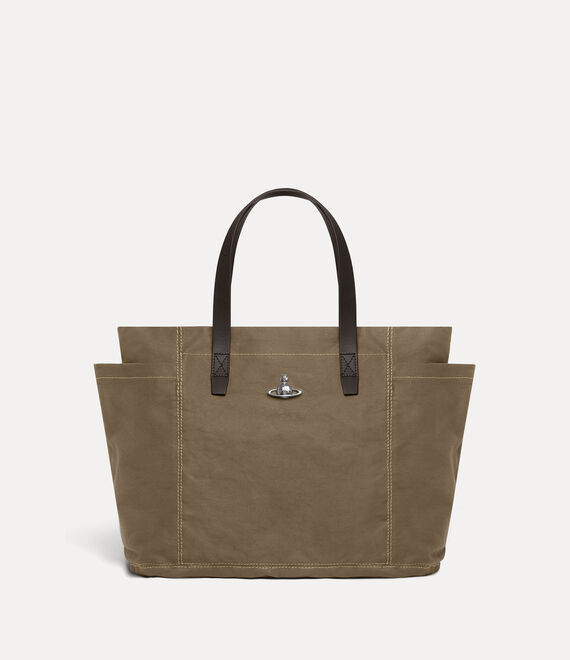 Vivienne Westwood Henry Medium Tote Canvas Army-green