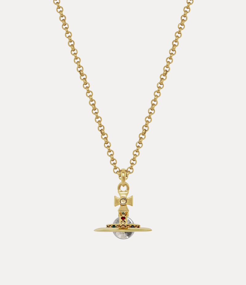 Vivienne Westwood New Petite Orb Pendant Necklace in Gold