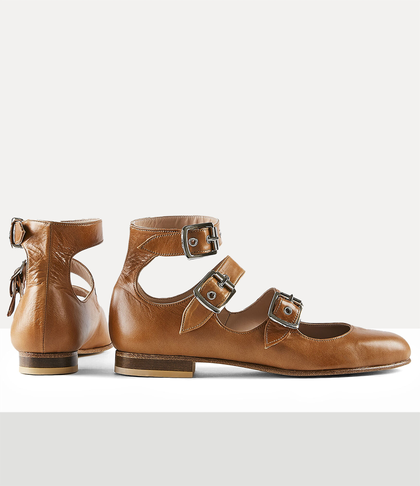 Roman Three Strap Sandal in TAN | Vivienne Westwood®