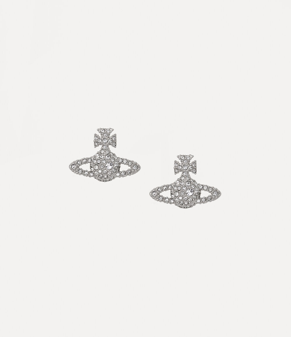 Vivienne Westwood Grace Bas Relief Stud Earrings in Silver