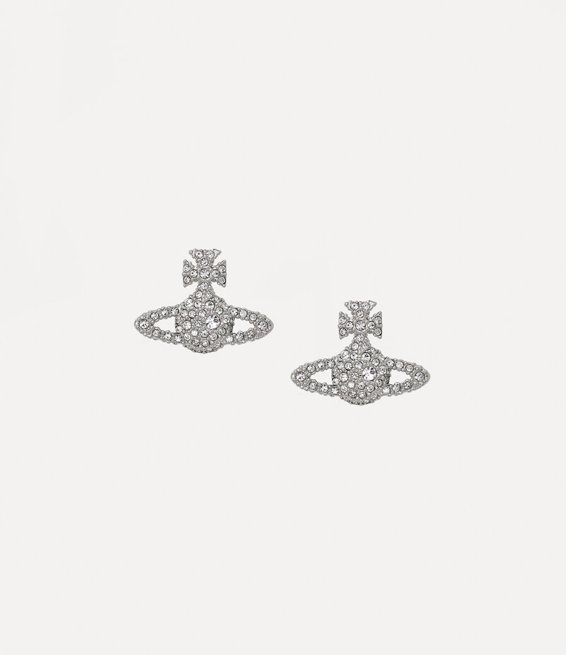 Vivienne Westwood Grace Bas Relief Stud Earrings in Silver
