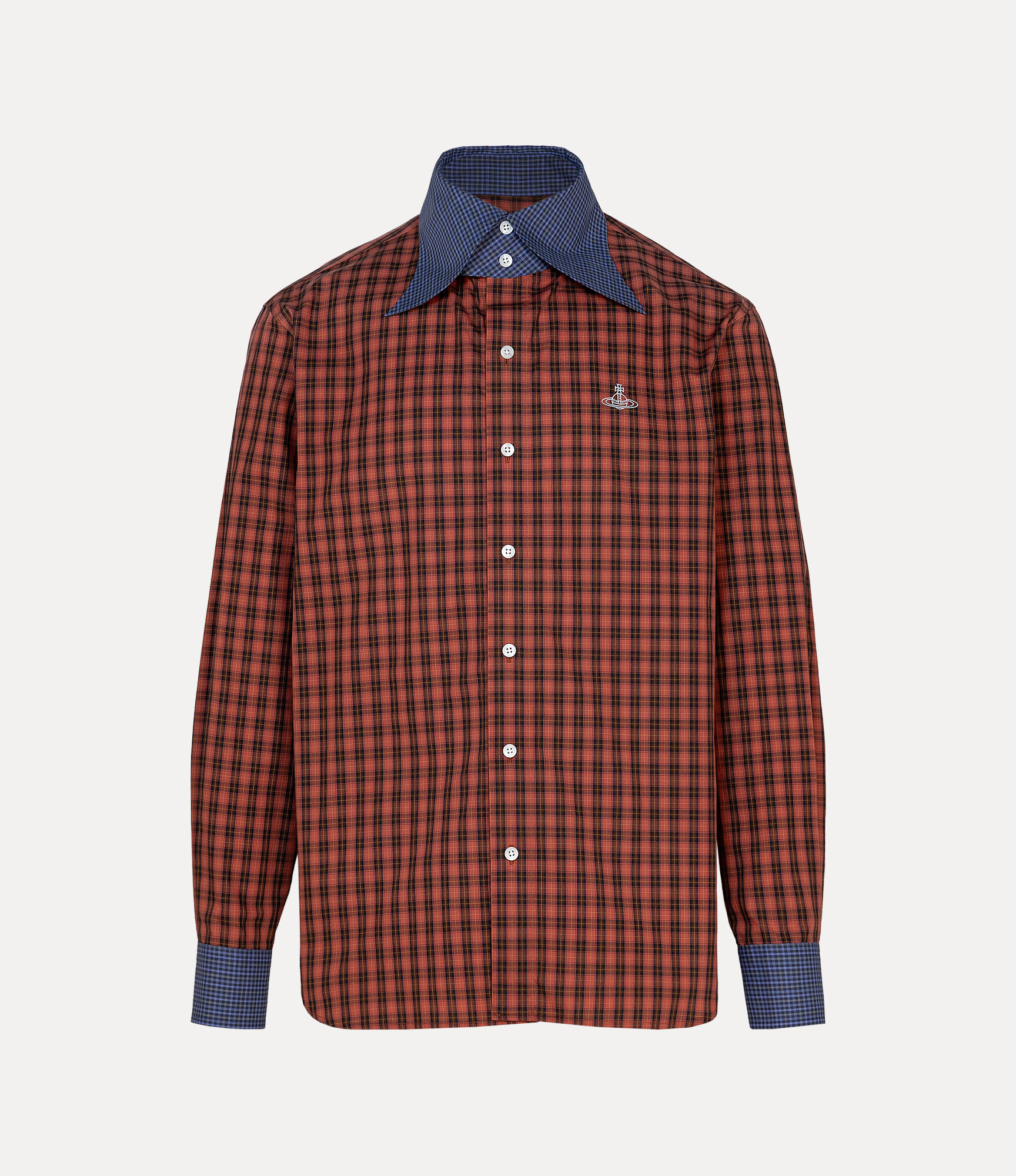 Check Bird Collar Shirt