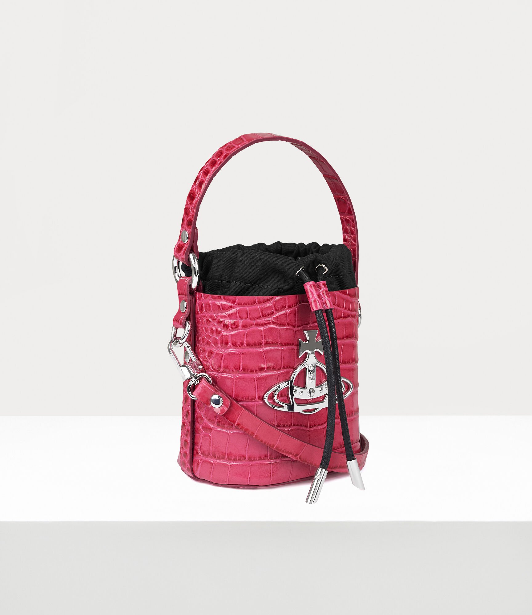 Daisy Drawstring Bucket Bag in PINK | Vivienne Westwood®