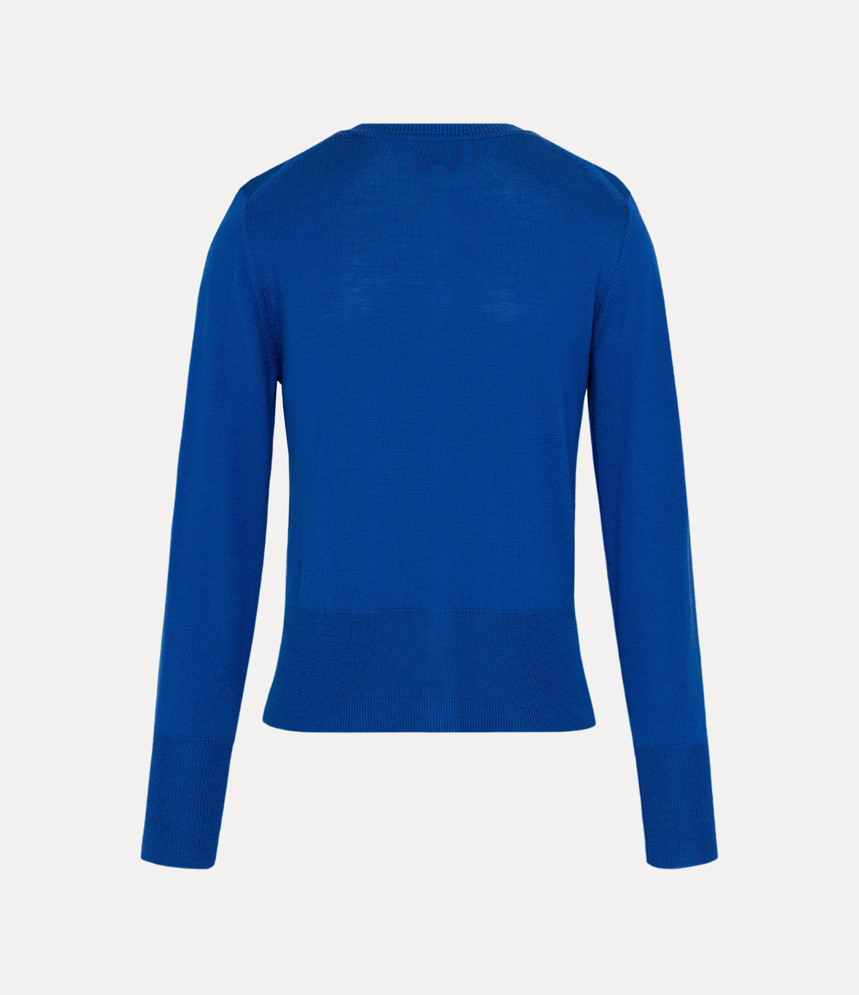 Fine Wool Basic Crew Cardigan  large image number 5
