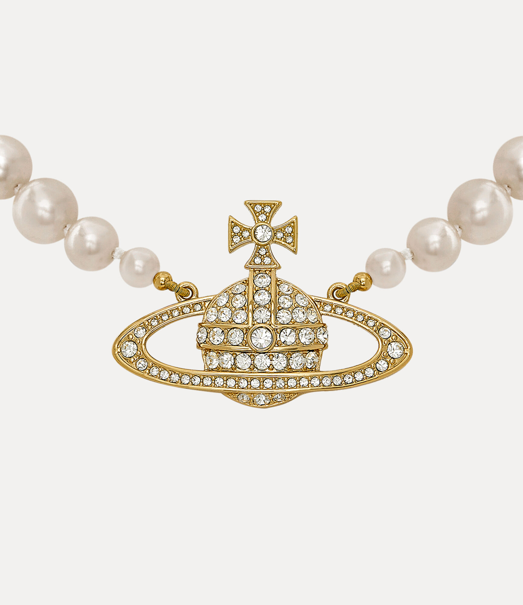 One Row Bas Relief Pearl Choker  large image number 2