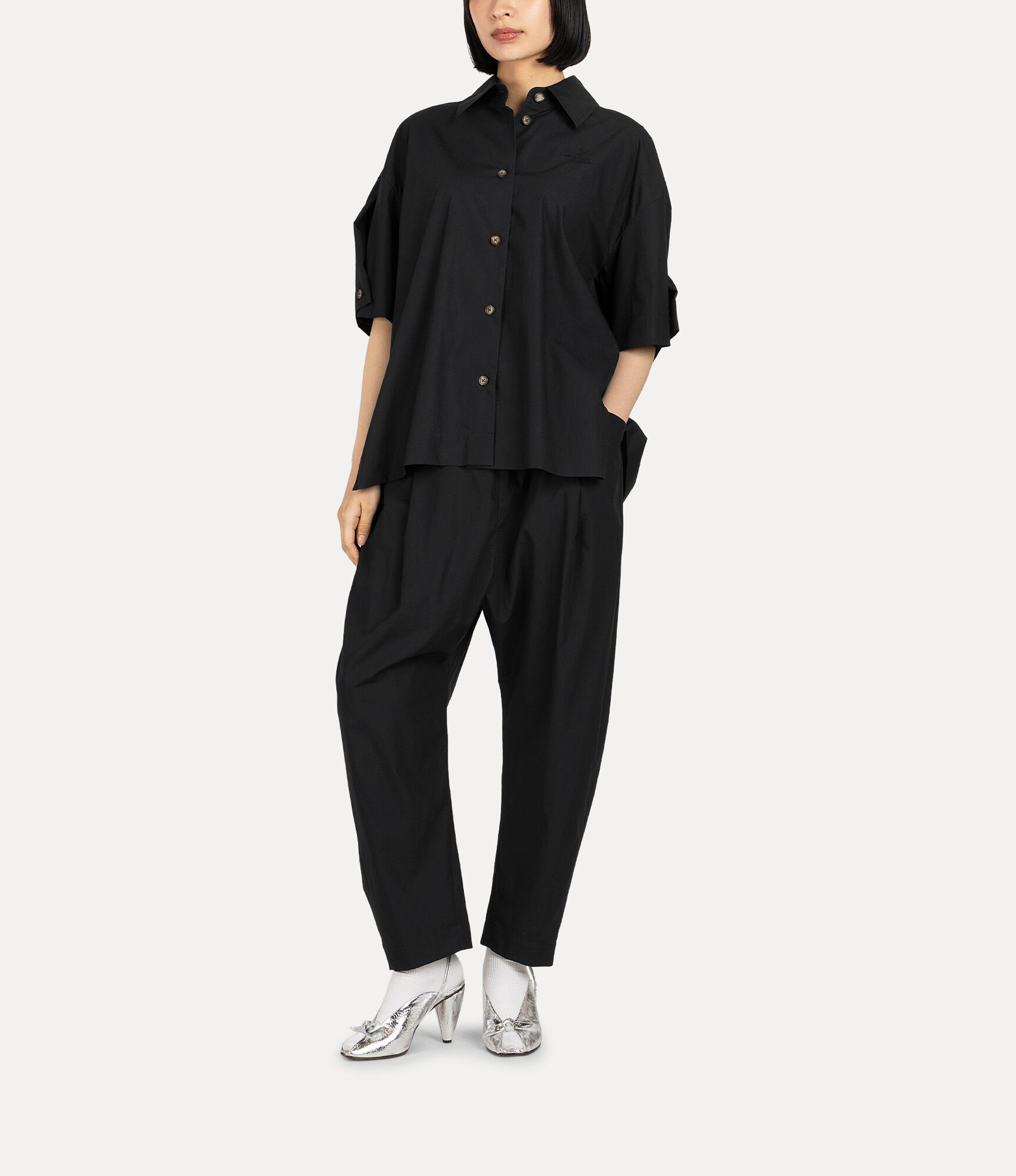 Pleat Shirt in BLACK | Vivienne Westwood®