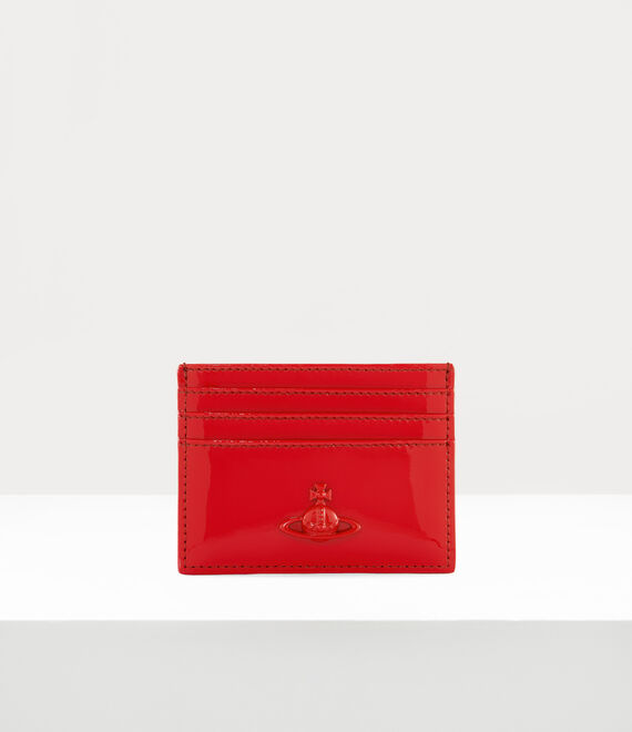 Vivienne Westwood Flat Card Holder Leather Red One Size Women
