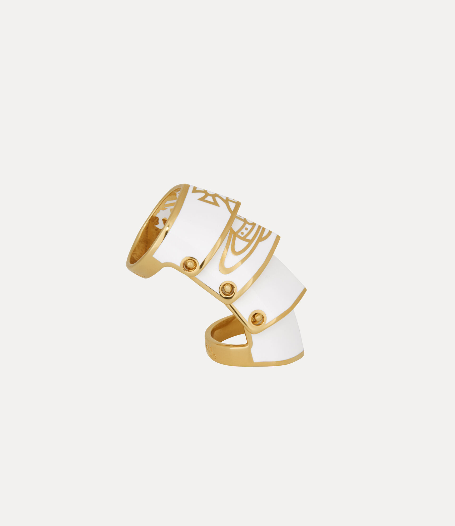 Nana Armour Ring in -GOLD-WHITE-Resin | Vivienne Westwood®