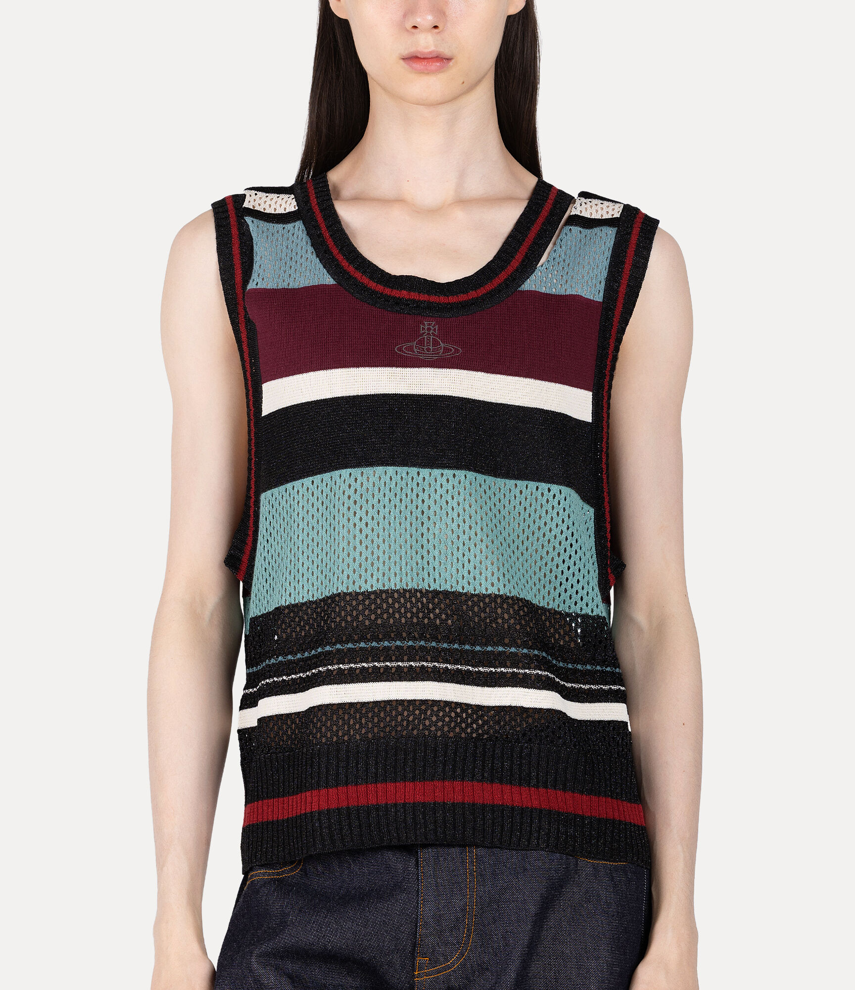 Knit Vest in BLACK | Vivienne Westwood®