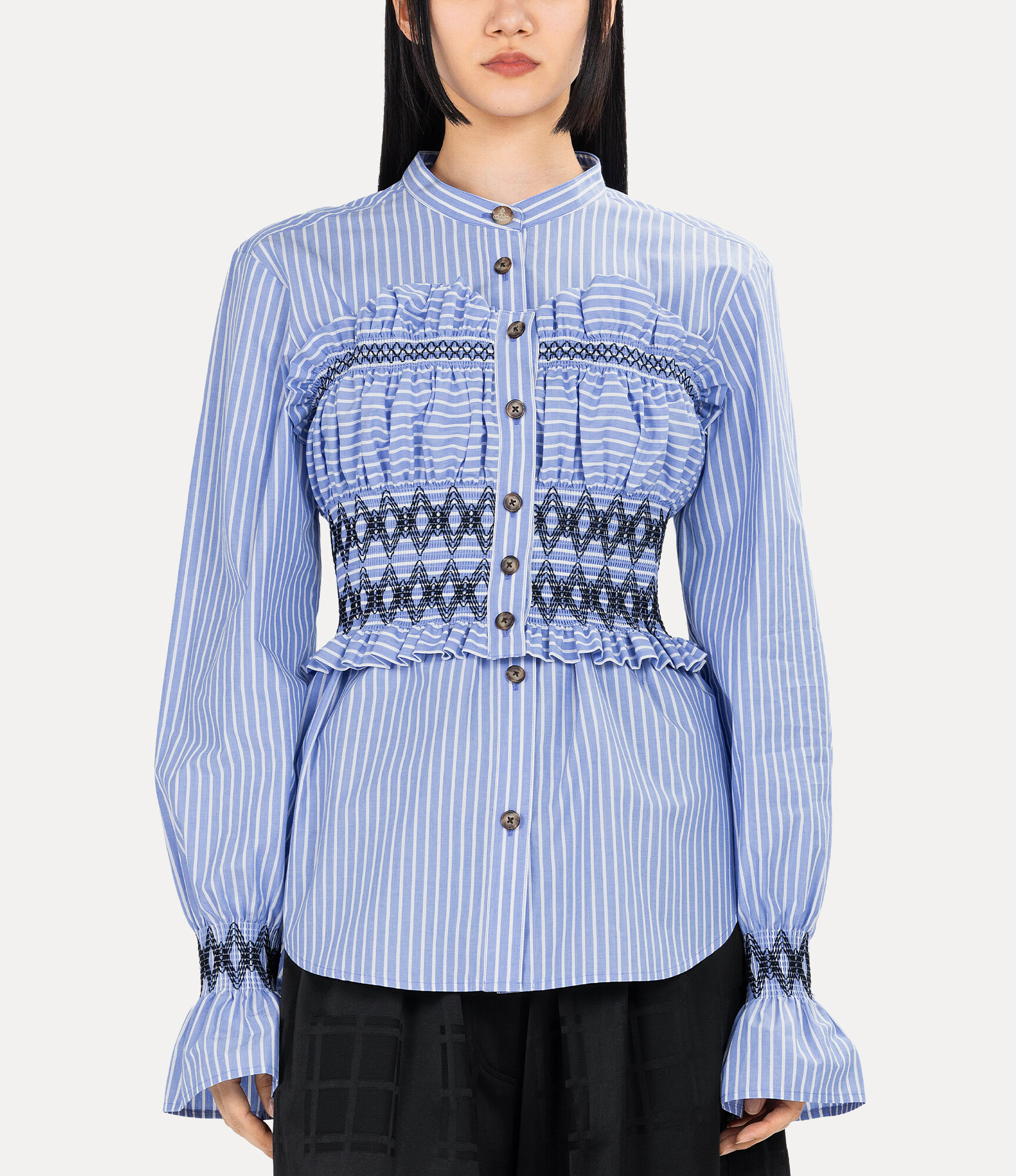 Bustier Shirring Shirt  large image number 4