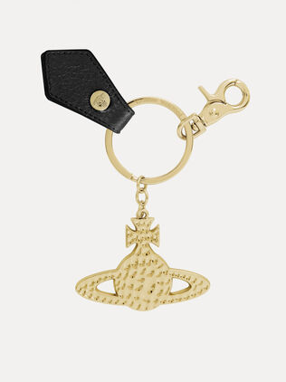 Hammered Orb Keyring 