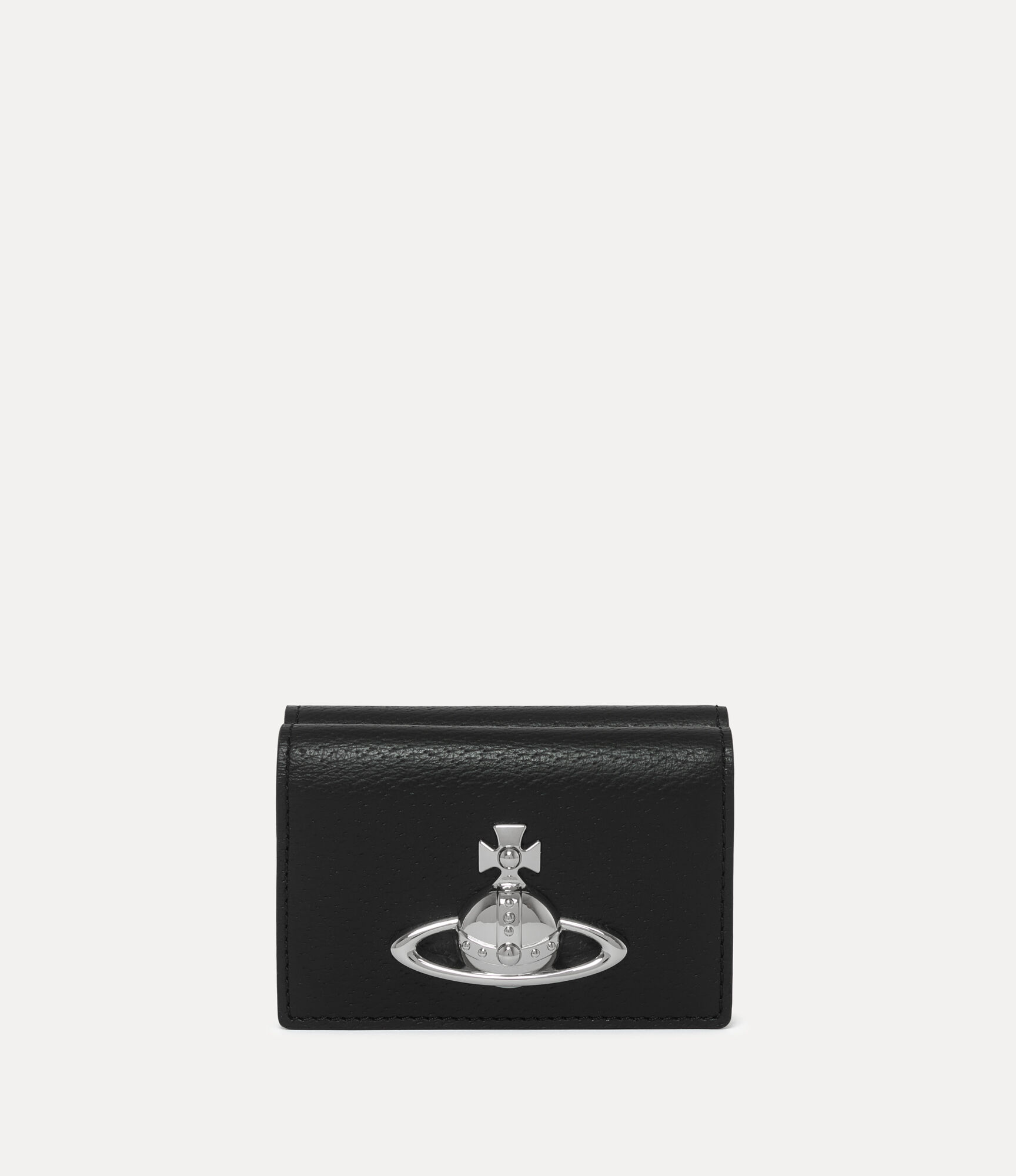 Trifold Mini Wallet in BLACK | Vivienne Westwood®