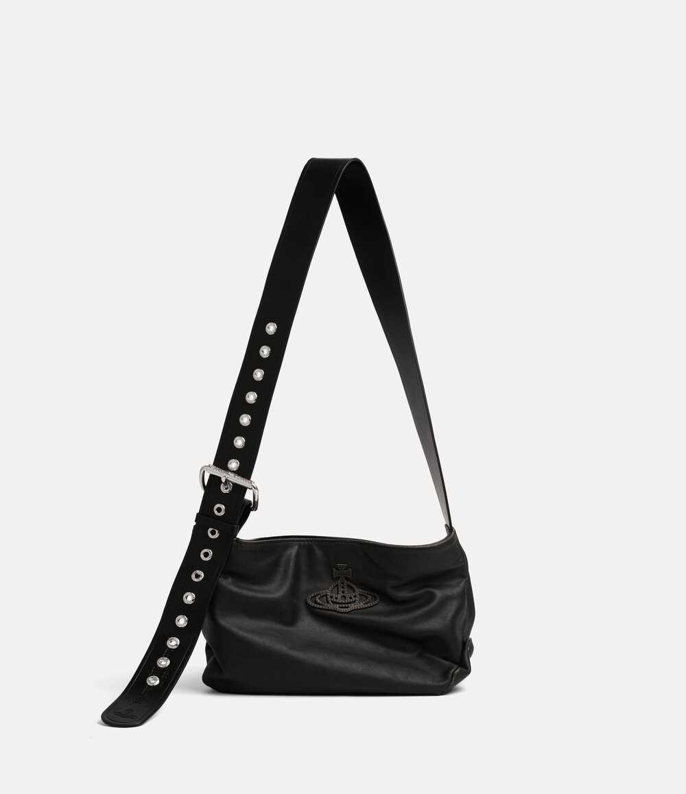 Vivienne Westwood Maxime Small Shoulder Bag in Off Black