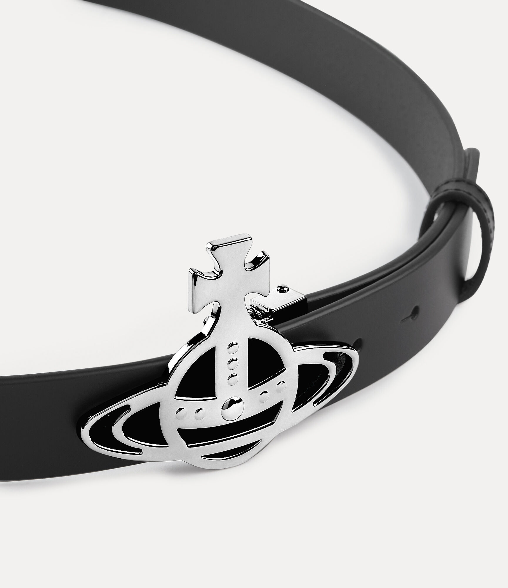 Vivienne Westwood LINE ORB BUCKLE ベルト Line Orb Buckle Belt in BLACK | Vivienne Westwood®