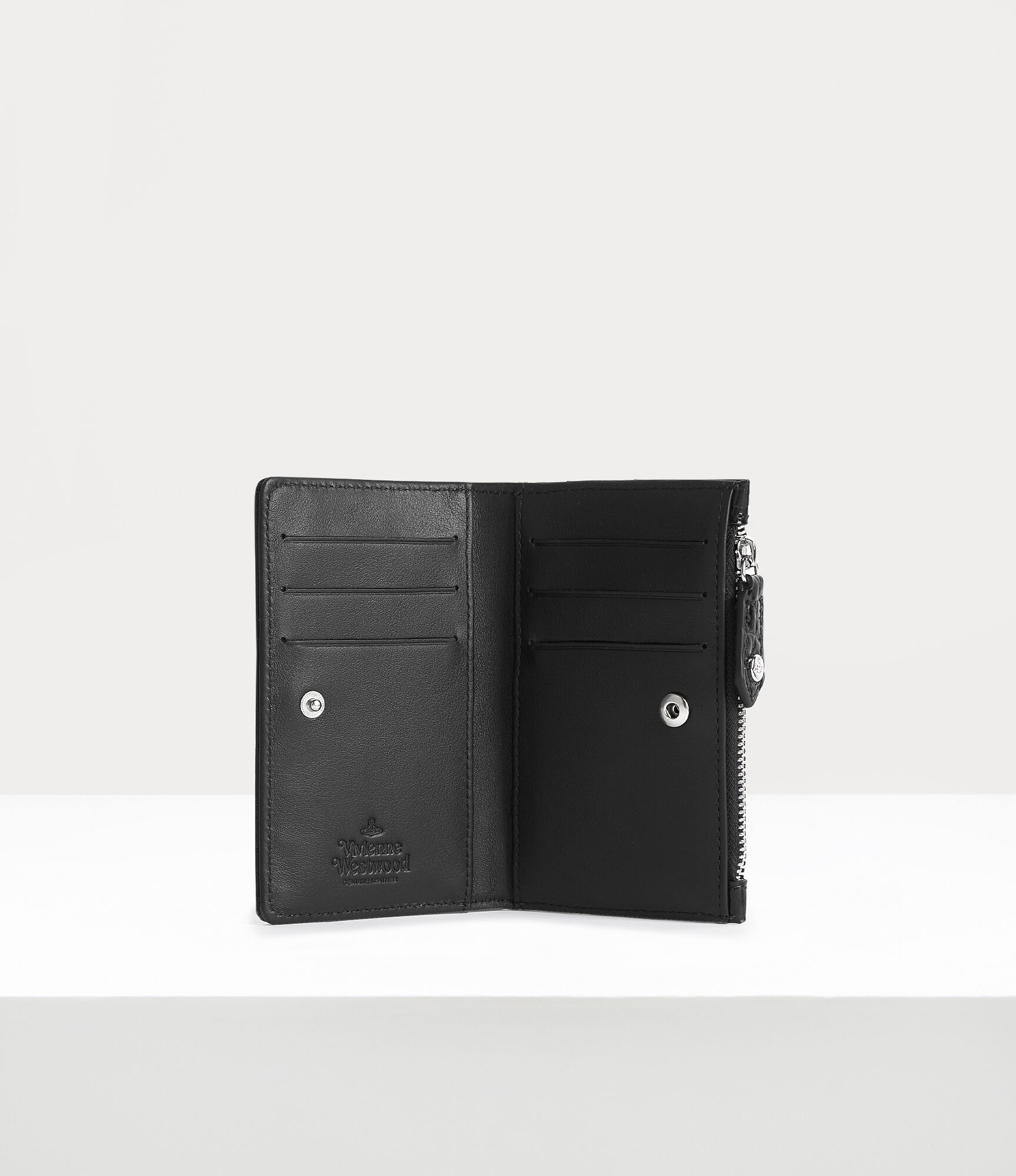 Crocodile Slim Flap Card Holder  large image number 1