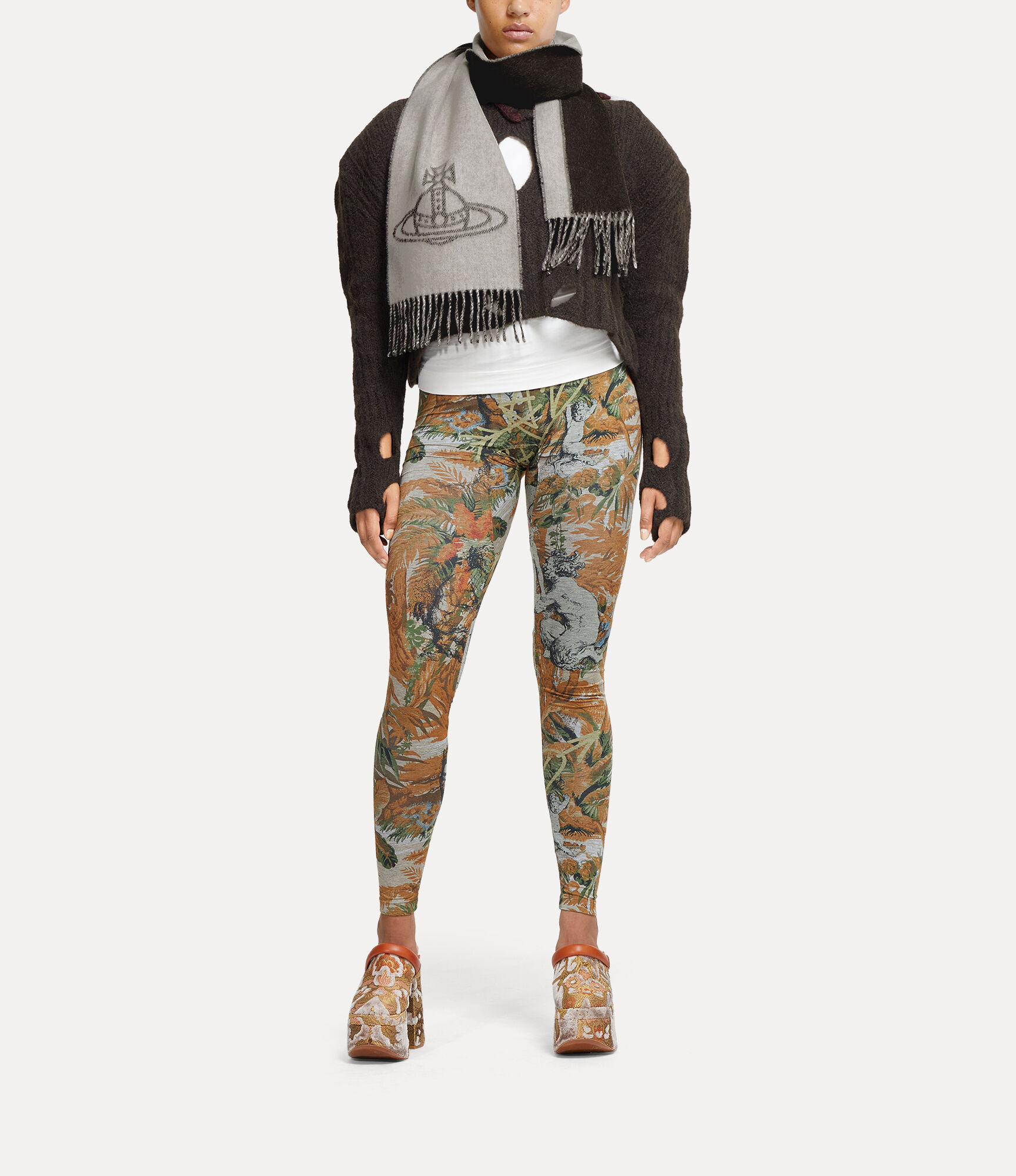 Single Orb Double Scarf in OFF-WHITE | Vivienne Westwood®
