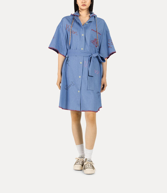 vivienne westwood denim dress Vivienne Westwood Meghan denim shirt dress Vivienne Westwood